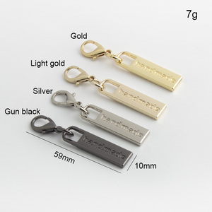 Nolvo World – tirette en métal arc-en-ciel, 59x10mm, à la mode, tirette en métal fait à la main, tête d'étiquette, crochet pour sacs à main - Product Image 2