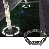 Lumières LED extérieures étanches IP65 en forme d'anneau pour palmiers coco illuminés