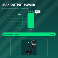 Nouvelle borne de recharge murale pour véhicules électriques 7-22 kW pour la maison, le lieu de travail, l'hôtel, le parking, station de recharge intelligente AC avec application WiFi, RFID, OCPP 1.6J en option