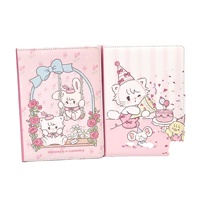 Cuaderno A5 de PU con Páginas a Color, Diseño Lindo de Mikko, Estilo Diario, Planificador Kawaii para Estudiantes y Oficina, Papelería
