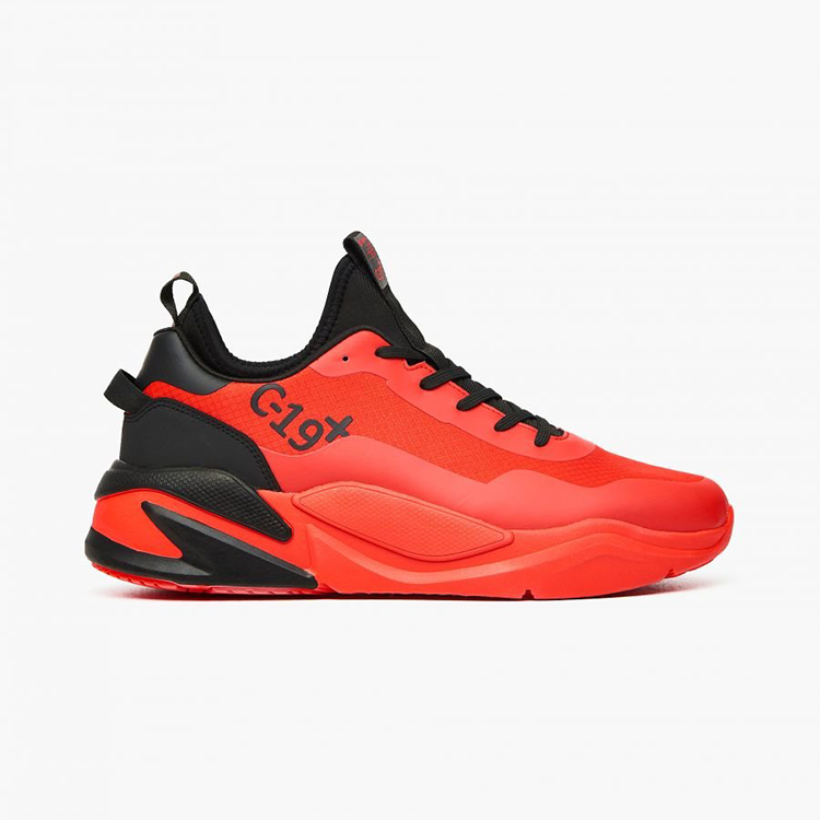 OEM Shock Absorption Non-slip Sports Shoes Luxurious Comfortable Leather Contrast Color Chunky Fashion Men'S Sneakers Factory