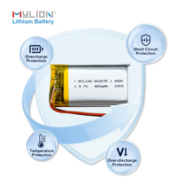Batterie au lithium-polymère ultra mince personnalisable en usine 3.7v 400mAh Batteries au lithium-ion personnalisées à 303048 poches pour lunettes intelligentes
