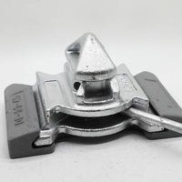 Connecteur horizontal empilable à verrouillage par torsion, pièces de fixation pour conteneurs maritimes, acier moulé, galvanisé à chaud, DNV