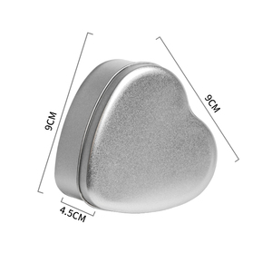 Coloré Or Argent Rouge Bleu Rose Rouge Couleur Vide Coeur Forme Boîtes 9*9 * <span class=keywords><strong>H</strong></span> 4.5 cm Métal Fer Blanc Conteneur De Stockage Boîte pour - Product Image 6