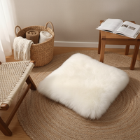 Coussin de siège en peau de mouton australienne, prix usine, support échantillon, coussins personnalisés en peau de mouton pour chaise longue