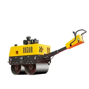 Factory Price 500kg self -weight small mini walk behind handheld vibratory road roller