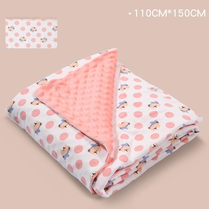 Couvertures florales pour bébés Couverture en minky super douce pour pépinière Couvertures légères pour nouveau-né à pois - Product Image 4