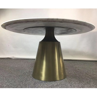 Table à manger ronde en marbre haut de gamme moderne pour salon, écologique, durable, convertible, meubles sur mesure