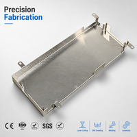 Placa de Montaje de Metal de Aluminio Cepillado Personalizada con Pestañas y Pernos para Caja de Gabinete