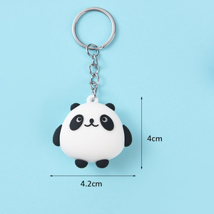 Mignon 3d Mini Panda Forme <span class=keywords><strong>Porte</strong></span>-clés Étudiant <span class=keywords><strong>Couple</strong></span> Personnalisé Sac En Caoutchouc Souple <span class=keywords><strong>Porte</strong></span>-clés De Voiture - Product Image 5