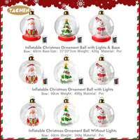 YACHEN Adorno Navideño Inflable con Luces LED, Santa Claus, Muñeco de Nieve, Árbol de Navidad, Decoración Inflable para Navidad, Exterior e Interior