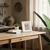 Table basse rectangulaire en bois massif nordique 2026, style moderne et minimaliste, avec tiroir, pour salon, table multifonctionnelle