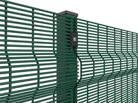 Panneau de clôture de sécurité en métal 3D en forme de V, revêtement poudré, structure soudée galvanisée, anti-corrosion, taille personnalisée, résidentiel