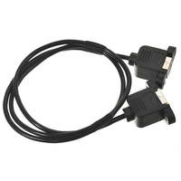 Arnés de cables de alta velocidad XPB 2,0, cable de conversión de datos hembra a hembra B con orejas de montaje en panel para impresoras e industriales