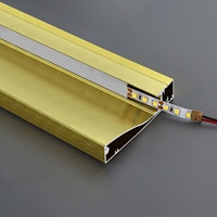 Kit de plinthe LED en aluminium personnalisé pour l'éclairage d'angle de couloir