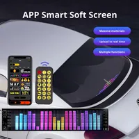 Pantalla Publicitaria LED Flexible Multicolor a Prueba de Agua IP65 con Control Remoto Bluetooth de 5V para Automóvil, Camioneta y Furgoneta
