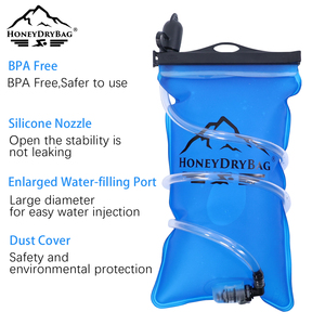 Großhandel OEM Maßgefertigte Lebensmittelechte TPU Hydratationsblase BPA-Frei Faltbarer Wasserbehälter für Trail-Running-Rucksack - Product Image 2