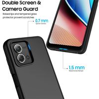 Vente en gros d'usine, étui de téléphone portable 2 en 1 antichoc en TPU+PC pour MOTOROLA g Stylus 5g 2023 Noir