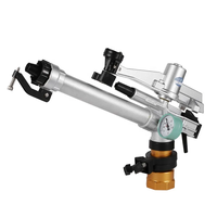 Sprinkler Gun Pertanian 2-Inci, Putaran 360 Derajat, Penggerak Gigi, Material Logam, Jangkauan Jauh untuk Lahan Pertanian, Rumput, Big Rain Gun