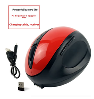 Mouse Gaming Vertikal Nirkabel Ergonomis Optik USB 2.4G 3D Harga Grosir Murah Tersedia