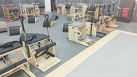 Chaise de Pilates Wanda professionnelle en bois d'érable/okoumé, équipement de fitness et d'entraînement de yoga, machine portable et stable pour Pilates