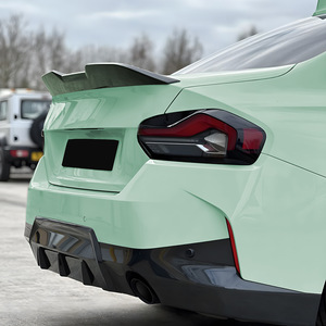 Bmw Rear Trunk Spoiler Ducktail Piano Black Carbon Fiber Texture Abs For 2 Series G42 M2 G87 2022+ - Product Image 4