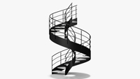 Escaliers en spirale extérieurs en acier au carbone galvanisé à chaud de qualité supérieure, prix le plus bas, escalier en spirale en fonte provenant de l'usine de Foshan