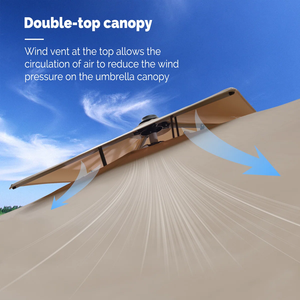 <span class=keywords><strong>Grand</strong></span> <span class=keywords><strong>parasol</strong></span> pliable de banquet imperméable d'extérieur commercial au design moderne pour mariage, hôtel, restaurant, jardin, parc - Product Image 6