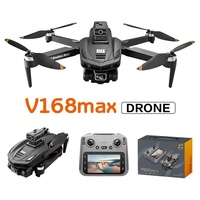 Drone RC V168 MAX con Motore Brushless in Plastica, Evitamento Ostacoli AI, Doppia/Tripla Lente 4K, Gimbal FPV e Controllo tramite App per Bambini e Adulti