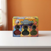 Bonbons en forme d'yeux et de lèvres Little Monsters, forme amusante et effrayante, bonbons durs multicolores au goût sucré, emballage en boîte pour fête d'enfants