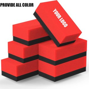 Vente en gros d'épilation à la cire pour voiture polissage 8*4*<span class=keywords><strong>2</strong></span> cm Nano éponge avec tissu en daim type 10*10cm pour un applicateur efficace de revêtement en céramique - Product Image 2