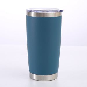Vaso Térmico de Acero Inoxidable Plateado de 20 Onzas, Aislado al Vacío de Doble Pared, con Recubrimiento en Polvo Mate, Interior sin Costuras, Antiderrames ASM25 - Product Image 2