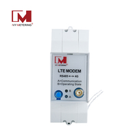 Módem DTU RS485 a 4G LTE para lectura remota en riel DIN 230V, Gateway Modbus para medidor RS485