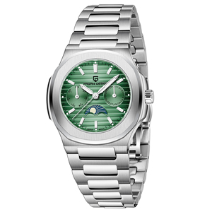 2025 nouveau PAGANI DESIGN luxe Sport acier inoxydable Quartz verre montres femmes multifonctionnel chronographe Phase de lune automatique - Product Image 1
