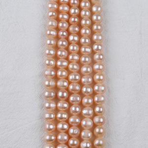 Perles d'eau douce naturelles Zhuji 9-10 mm, blanches, ovales, en forme d'œuf, pour la fabrication de bijoux, collier, bracelet, vente en gros - Product Image 3