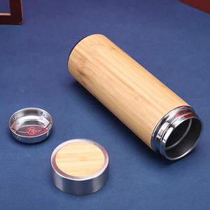 แก้วน้ำสแตนเลสหุ้มไม้ไผ่ยงคัง ขนาด 350 มล. 450 มล. 500 มล. แบบพกพา เก็บอุณหภูมิได้ เหมาะสำหรับเป็นของขวัญทางธุรกิจ - Product Image 3