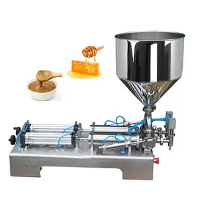 Double nozzles semi automatic vegetable machines for filling olive oil glass bottle with CE certificate