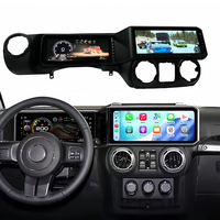 Radio Estéreo con Pantalla Táctil para Jeep Wrangler 2008-2017, con CarPlay Inalámbrico, Android Auto, Navegación GPS, Video Multimedia