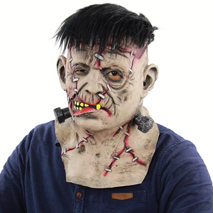 Máscara de Látex para Cosplay, Disfraz de Halloween, Navidad, Divertido, de Zombie, Frankenstein, <span class=keywords><strong>Diablo</strong></span>, Demonio, Krampus, Sangriento - Product Image 6