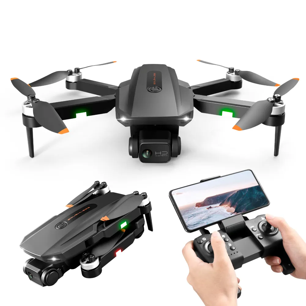 2021 New Tecnologia Quadcopter Intelligent Following Rc Professional GPS Drone With 6K HD Aerial Dual Camera Radio+Control+Toys