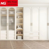 Armoire en bois sur mesure, armoire de luxe, lit mezzanine avec armoire