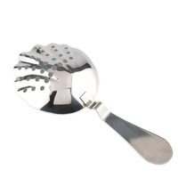 304 Acier Inoxydable Filtre À Glace Cuillère À Glace En Forme De Coquille Bar Ustensile Cocktail Shaker Accessoires Passoire À Glace