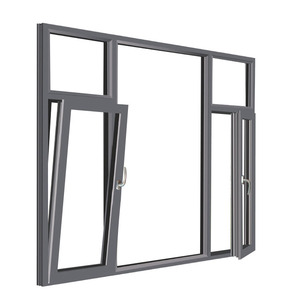 Fenêtre à battant en aluminium <span class=keywords><strong>de</strong></span> haute qualité, fonction insonorisante, <span class=keywords><strong>double</strong></span> <span class=keywords><strong>vitrage</strong></span> trempé, certifiée Energy Star, garantie 5 ans - Product Image 1