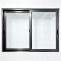 Fenêtre coulissante en aluminium à ouverture intérieure, coupe-vent, avec grille dissimulée, pour projet de villa commerciale haut de gamme