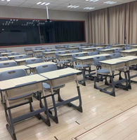 Ensemble bureau et chaise pliables ergonomiques à hauteur réglable pour étudiant, mobilier scolaire moderne pour salle de classe