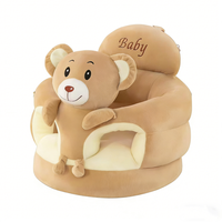 Siège d'apprentissage pour bébé personnalisé en forme d'ours, canapé bébé en peluche ours, chaise de soutien pour bébé, siège bébé en peluche ours