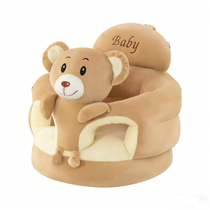 Siège d'apprentissage pour bébé personnalisé en forme d'ours, canapé bébé en peluche ours, chaise de soutien pour bébé, siège bébé en peluche ours - Product Image 1