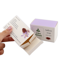 Caja de embalaje de cosméticos personalizada con ventana Lámina de oro en relieve Bajo MOQ UV Advantage Cajas de jabón de papel con logotipo Impresión de Desaparición