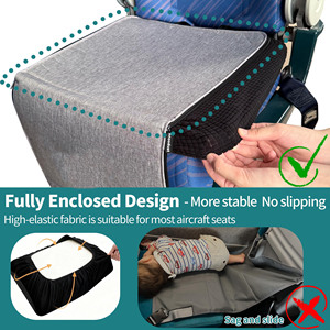 Cama de avión para niños pequeños con cubierta de bandeja que se convierte en bolsa, extensor de asiento de avión para niños pequeños, bolsa de cama de avión para bebés - Product Image 3