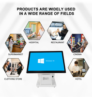 Caisse enregistreuse tactile POS tout-en-un, système POS Windows avec imprimante, écran 15,6 pouces, Wi-Fi 6, NFC